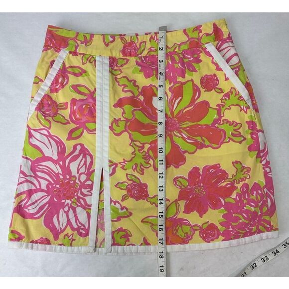 Lilly Pulitzer Skort Starfruit Pattern - Floral Size 2 - Picture 5 of 6